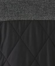 OLJLA07199 eur3(エウルキューブ) 【大きいサイズ】キルティングコンビブルゾン ダークグレー(93)