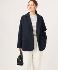 OLJLA08169 eur3(エウルキューブ) 【WEB先行販売】【大きいサイズ】テーラードジャケット ネイビー(57)