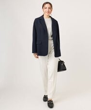 OLJLA08169 eur3(エウルキューブ) 【WEB先行販売】【大きいサイズ】テーラードジャケット ネイビー(57)