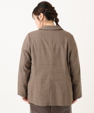 OLJLA08169 eur3(エウルキューブ) 【WEB先行販売】【大きいサイズ】テーラードジャケット モカ(84)