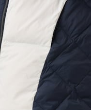 OLJLD04239 eur3(エウルキューブ) 【WEB先行販売】【大きいサイズ】エアリーナイロンショートダウンコート ネイビー