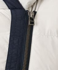 OLJLD04239 eur3(エウルキューブ) 【WEB先行販売】【大きいサイズ】エアリーナイロンショートダウンコート ネイビー