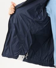 OLJLD04239 eur3(エウルキューブ) 【WEB先行販売】【大きいサイズ】エアリーナイロンショートダウンコート ネイビー