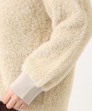 OLJLD11119 eur3(エウルキューブ) 【大きいサイズ】フラッフィージップジャケット ベージュ
