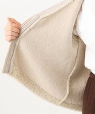 OLJLD11119 eur3(エウルキューブ) 【大きいサイズ】フラッフィージップジャケット ベージュ