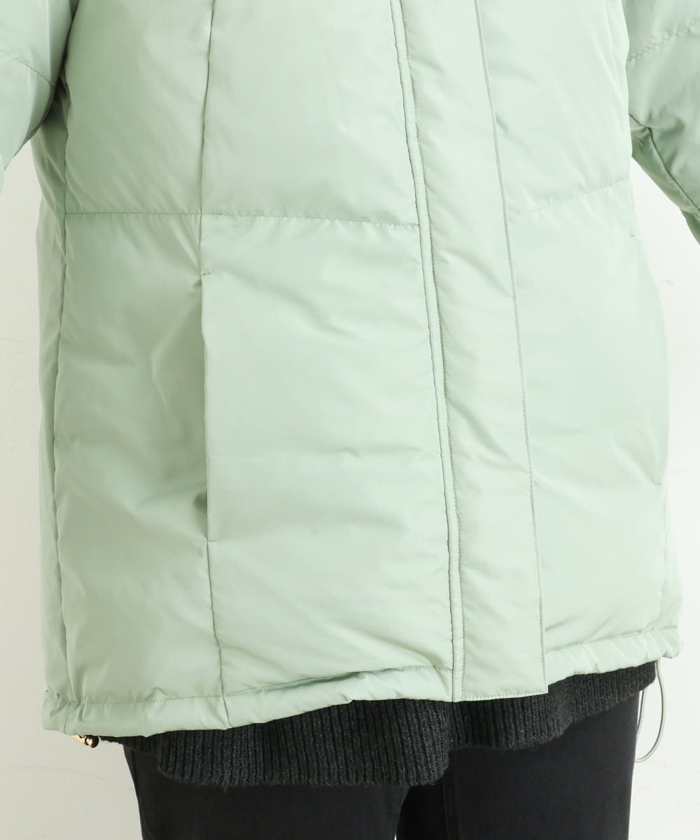 OLJLP04230 eur3(エウルキューブ) 【大きいサイズ】ショートダウンジャケット ライトグリーン(30)