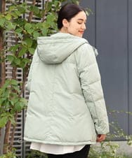 OLJLP04230 eur3(エウルキューブ) 【大きいサイズ】ショートダウンジャケット ライトグリーン(30)