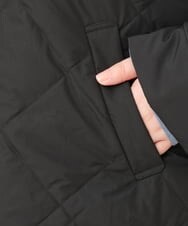 OLJLS02269 eur3(エウルキューブ) 【大きいサイズ】ライトダウンポンチョ ブラック(94)