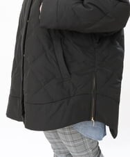 OLJLS02269 eur3(エウルキューブ) 【大きいサイズ】ライトダウンポンチョ ブラック(94)
