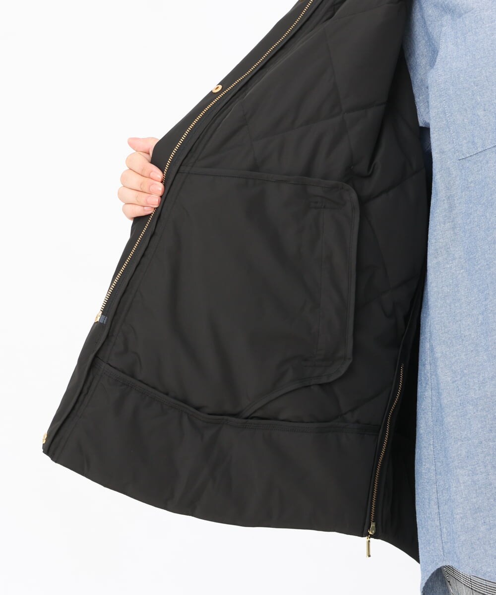 OLJLS02269 eur3(エウルキューブ) 【大きいサイズ】ライトダウンポンチョ ブラック(94)