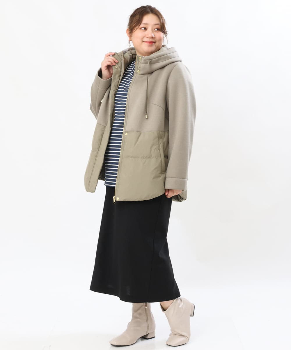 OLJLS05259 eur3(エウルキューブ) 【大きいサイズ】ダンボールコンビアウター カーキ(36)