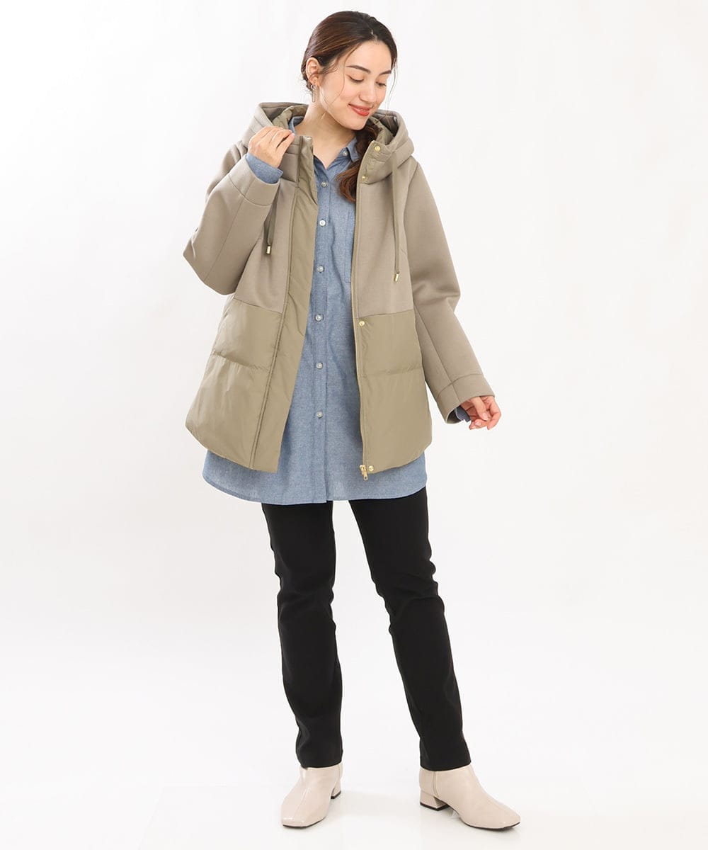 OLJLS05259 eur3(エウルキューブ) 【大きいサイズ】ダンボールコンビアウター カーキ(36)