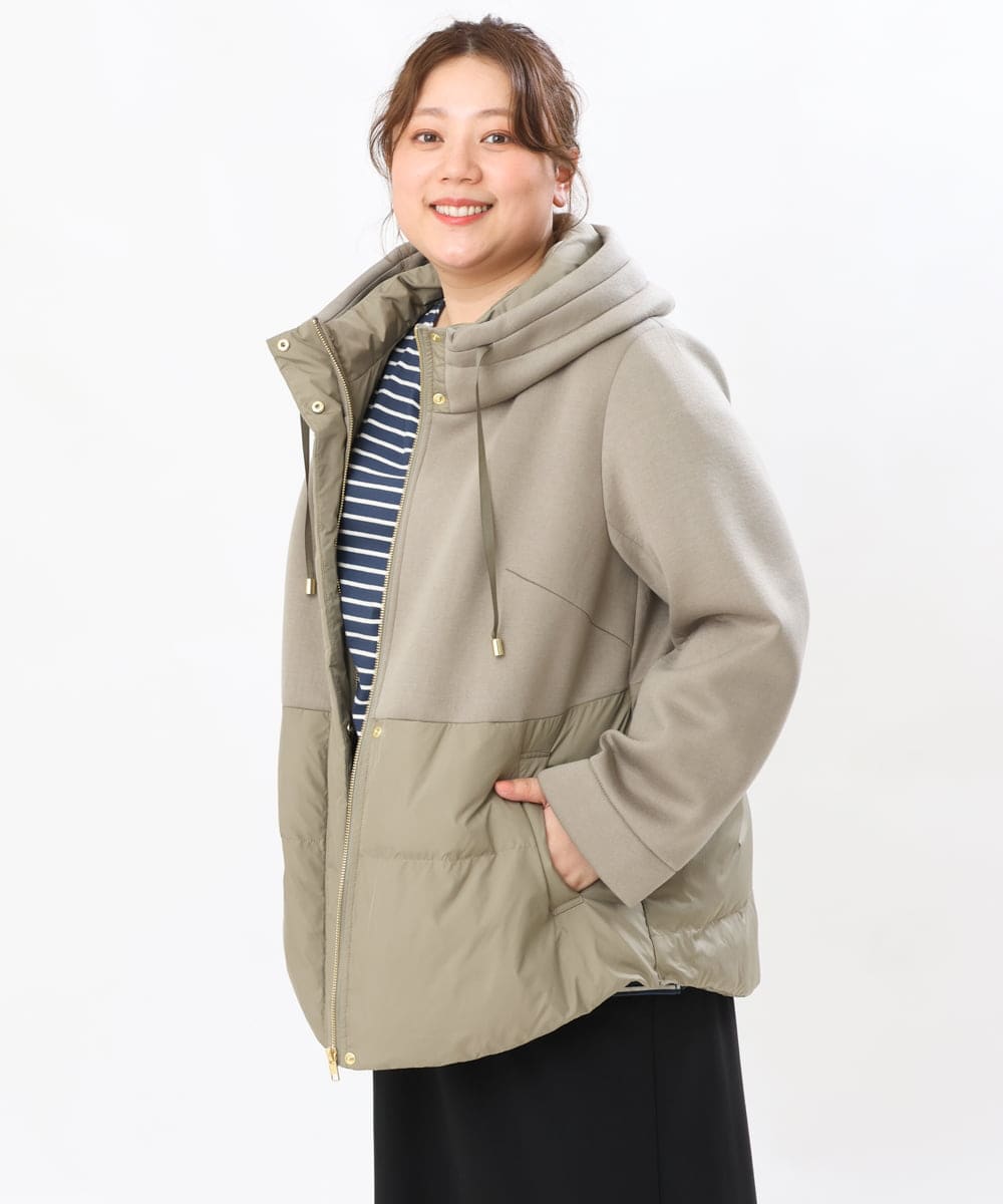 OLJLS05259 eur3(エウルキューブ) 【大きいサイズ】ダンボールコンビアウター カーキ(36)