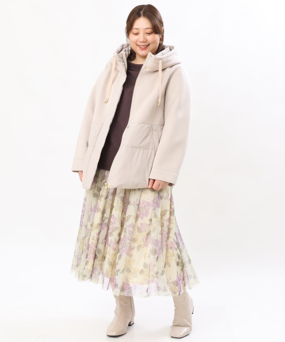 OLJLS05259 eur3(エウルキューブ) 【大きいサイズ】ダンボールコンビアウター ベージュ(82)