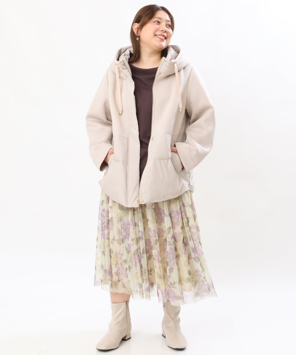 OLJLS05259 eur3(エウルキューブ) 【大きいサイズ】ダンボールコンビアウター ベージュ(82)