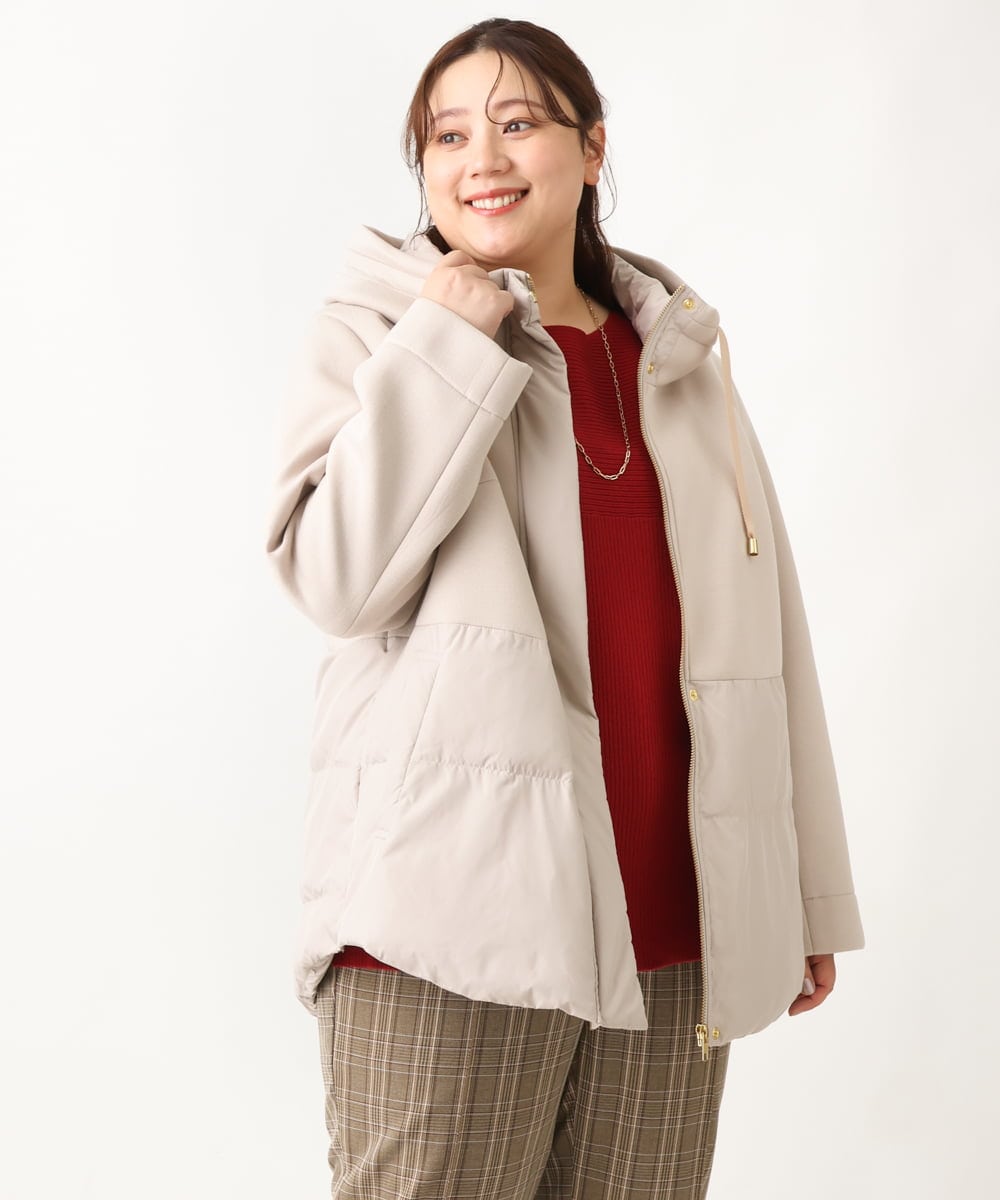 OLJLS05259 eur3(エウルキューブ) 【大きいサイズ】ダンボールコンビアウター ベージュ(82)