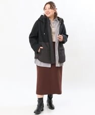 OLJLS05259 eur3(エウルキューブ) 【大きいサイズ】ダンボールコンビアウター ブラック(94)