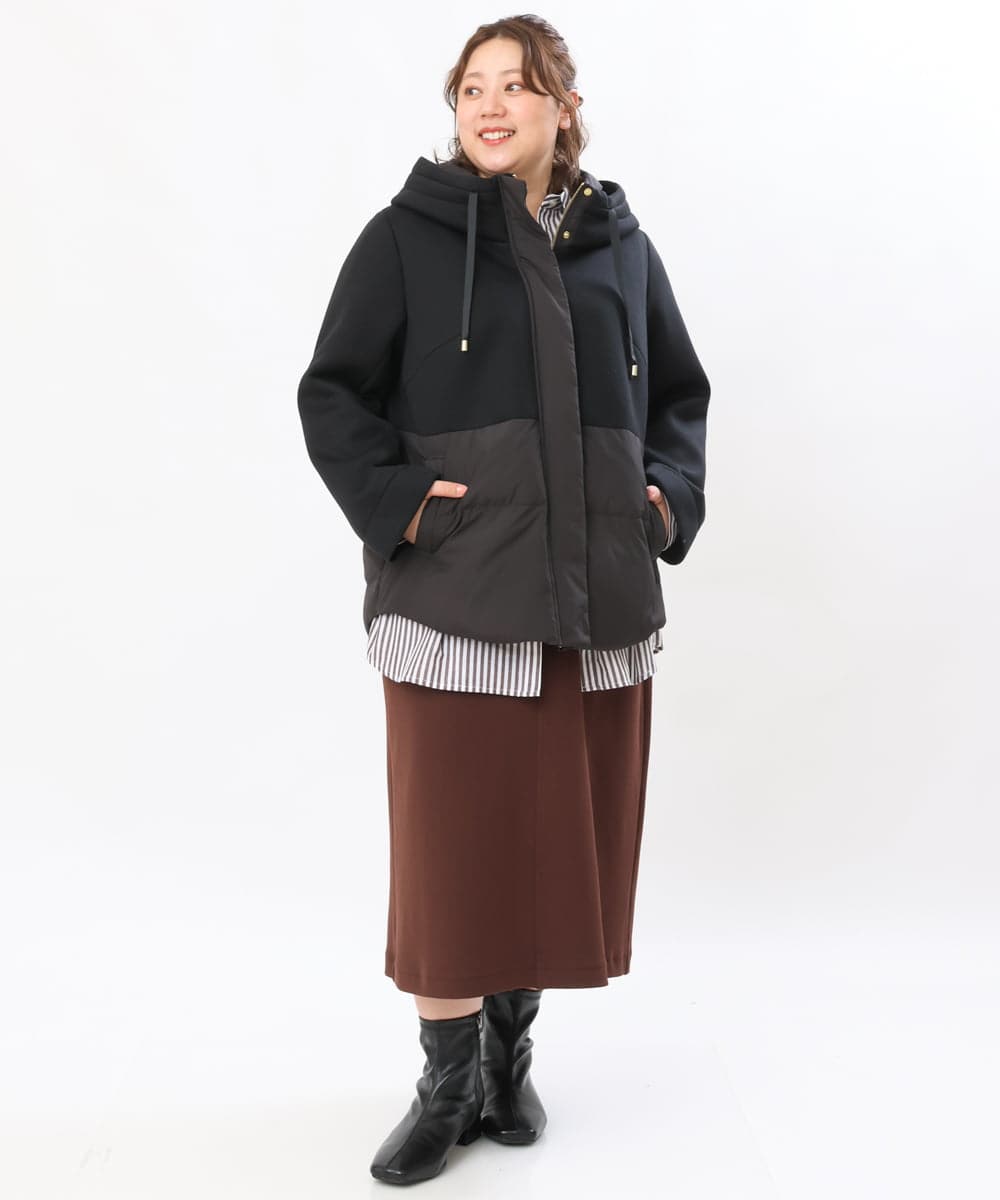 OLJLS05259 eur3(エウルキューブ) 【大きいサイズ】ダンボールコンビアウター ブラック(94)