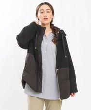 OLJLS05259 eur3(エウルキューブ) 【大きいサイズ】ダンボールコンビアウター ブラック(94)