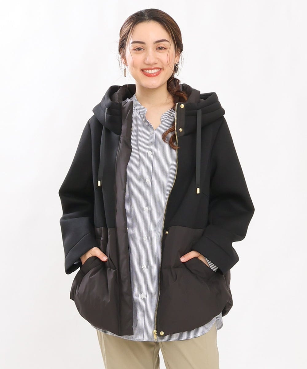OLJLS05259 eur3(エウルキューブ) 【大きいサイズ】ダンボールコンビアウター ブラック(94)