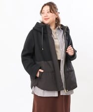 OLJLS05259 eur3(エウルキューブ) 【大きいサイズ】ダンボールコンビアウター ブラック(94)