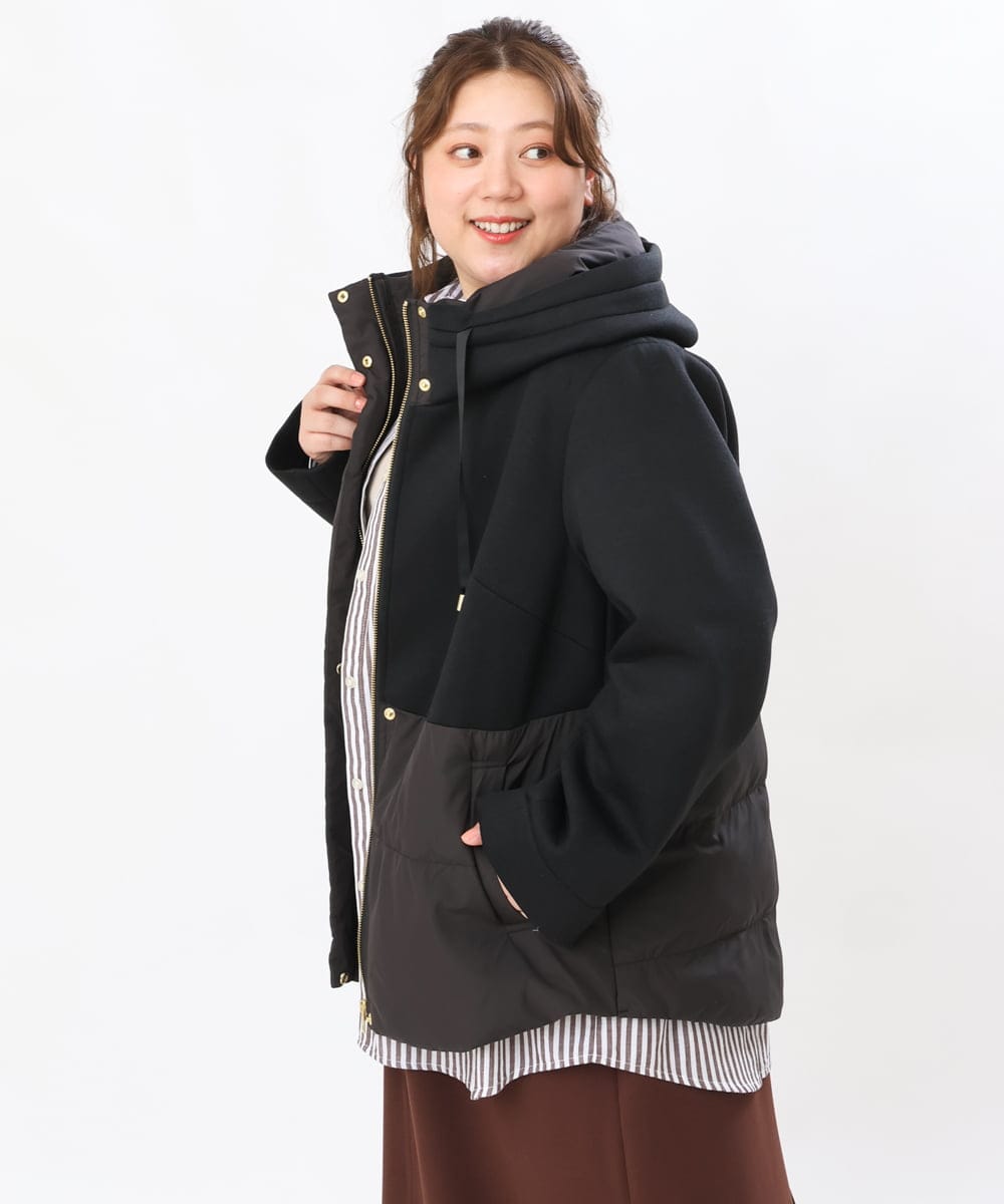 OLJLS05259 eur3(エウルキューブ) 【大きいサイズ】ダンボールコンビアウター ブラック(94)