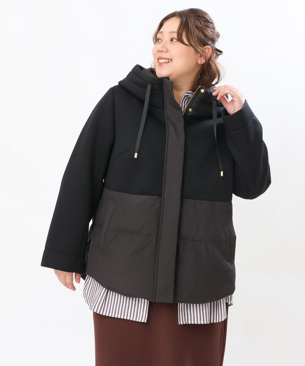 OLJLS05259 eur3(エウルキューブ) 【大きいサイズ】ダンボールコンビアウター ブラック(94)