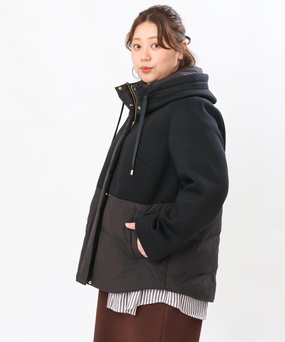 OLJLS05259 eur3(エウルキューブ) 【大きいサイズ】ダンボールコンビアウター ブラック(94)