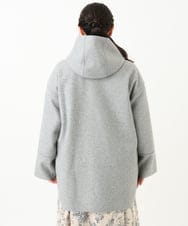 OLJLV05159 eur3(エウルキューブ) 【大きいサイズ】ニードルパンチフーディーアウター グレー(92)