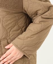 OLJLV07159 eur3(エウルキューブ) 【大きいサイズ】キルティングコンビアウター モカ(84)