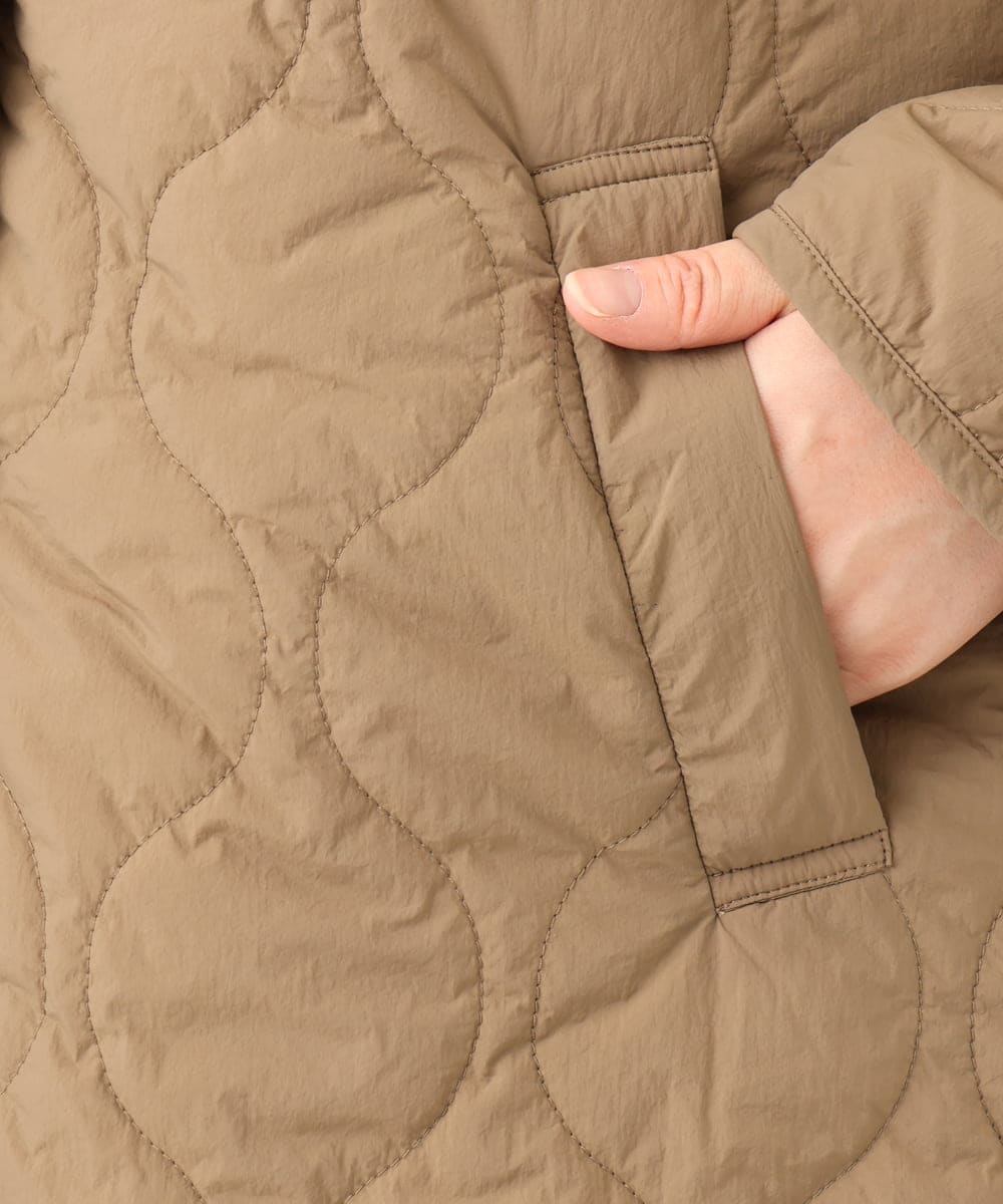 OLJLV07159 eur3(エウルキューブ) 【大きいサイズ】キルティングコンビアウター モカ(84)