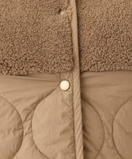 OLJLV07159 eur3(エウルキューブ) 【大きいサイズ】キルティングコンビアウター モカ(84)