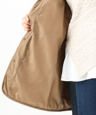 OLJLV07159 eur3(エウルキューブ) 【大きいサイズ】キルティングコンビアウター モカ(84)
