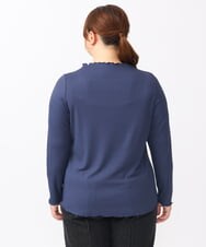 OLKAA06054 eur3(エウルキューブ) 【大きいサイズ】メローリブトップス ネイビー(57)