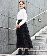 OLKAA06054 eur3(エウルキューブ) 【大きいサイズ】メローリブトップス ホワイト(90)