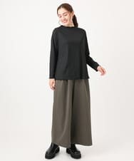 OLKAA06054 eur3(エウルキューブ) 【大きいサイズ】メローリブトップス ブラック(94)（WEB限定カラー）