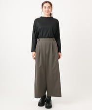 OLKAA06054 eur3(エウルキューブ) 【大きいサイズ】メローリブトップス ブラック(94)（WEB限定カラー）