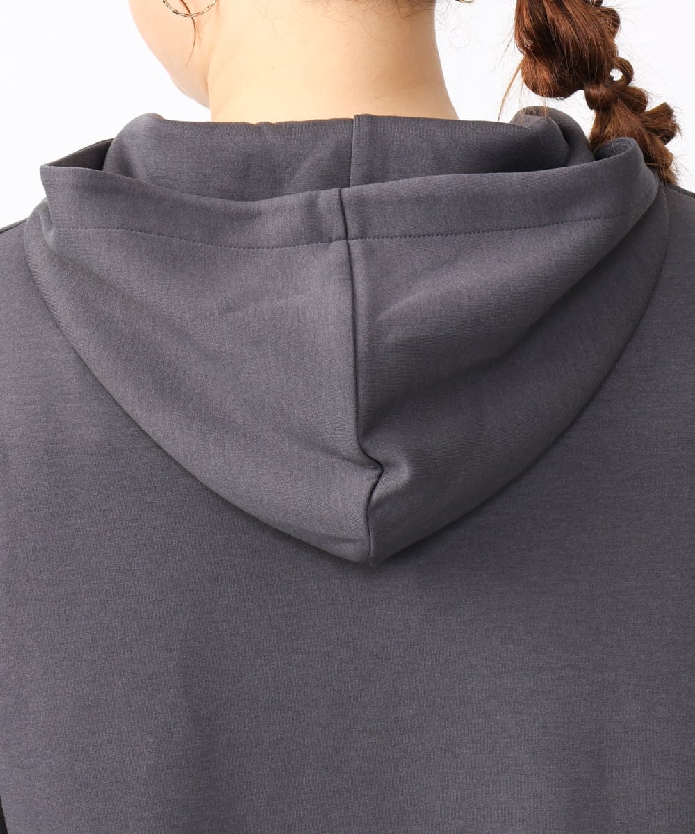 OLKAA24079 eur3(エウルキューブ) 【大きいサイズ/a.v.v×eur3】ハーフジップダンボールフーディー ダークグレー(93)