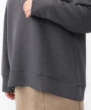 OLKAA24079 eur3(エウルキューブ) 【大きいサイズ/a.v.v×eur3】ハーフジップダンボールフーディー ダークグレー(93)