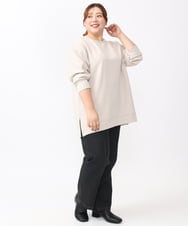 OLKAA25069 eur3(エウルキューブ) 【大きいサイズ】ダンボールプルオーバー グレージュ(89)