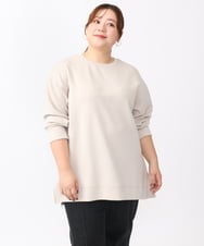 OLKAA25069 eur3(エウルキューブ) 【大きいサイズ】ダンボールプルオーバー グレージュ(89)