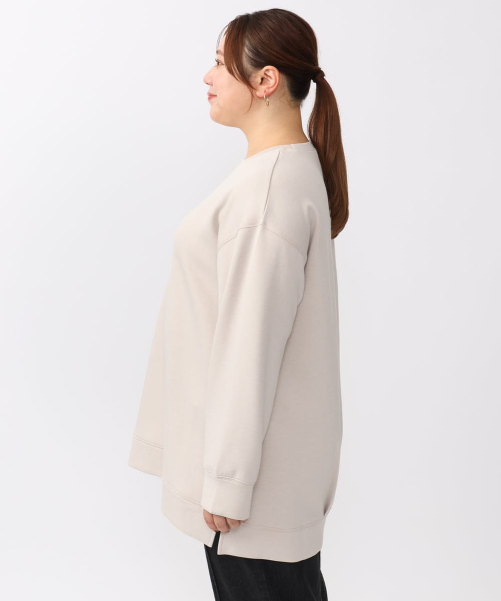 OLKAA25069 eur3(エウルキューブ) 【大きいサイズ】ダンボールプルオーバー グレージュ(89)