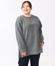 OLKAA25069 eur3(エウルキューブ) 【大きいサイズ】ダンボールプルオーバー グレー(92)