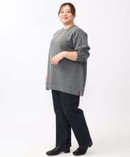 OLKAA25069 eur3(エウルキューブ) 【大きいサイズ】ダンボールプルオーバー グレー(92)