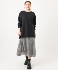 OLKAA25069 eur3(エウルキューブ) 【大きいサイズ】ダンボールプルオーバー ブラック(94)
