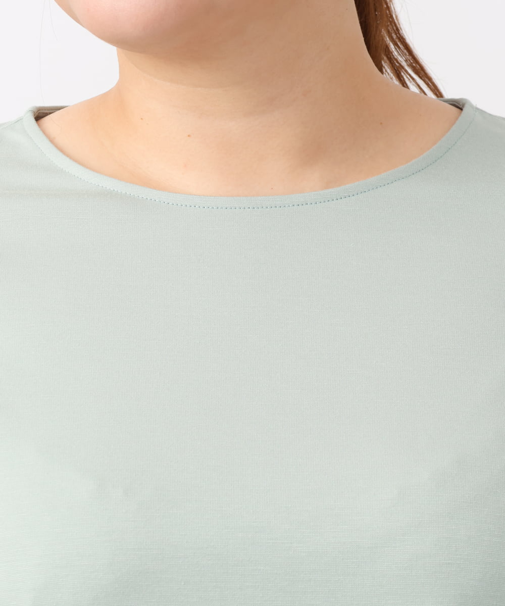 OLKAA26089 eur3(エウルキューブ) 【大きいサイズ】コンビデザイントップス ライトグリーン(30)