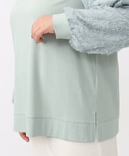OLKAA26089 eur3(エウルキューブ) 【大きいサイズ】コンビデザイントップス ライトグリーン(30)