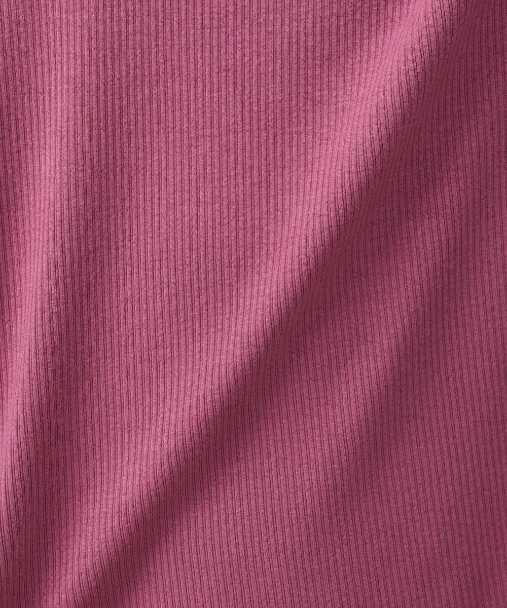 OLKAA27069 eur3(エウルキューブ) 【大きいサイズ】リブジャージー袖ボタンカットソー ワイン(77)