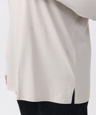 OLKAA28059 eur3(エウルキューブ) 【大きいサイズ】コットンロゴ長袖Tシャツ グレージュ(89)