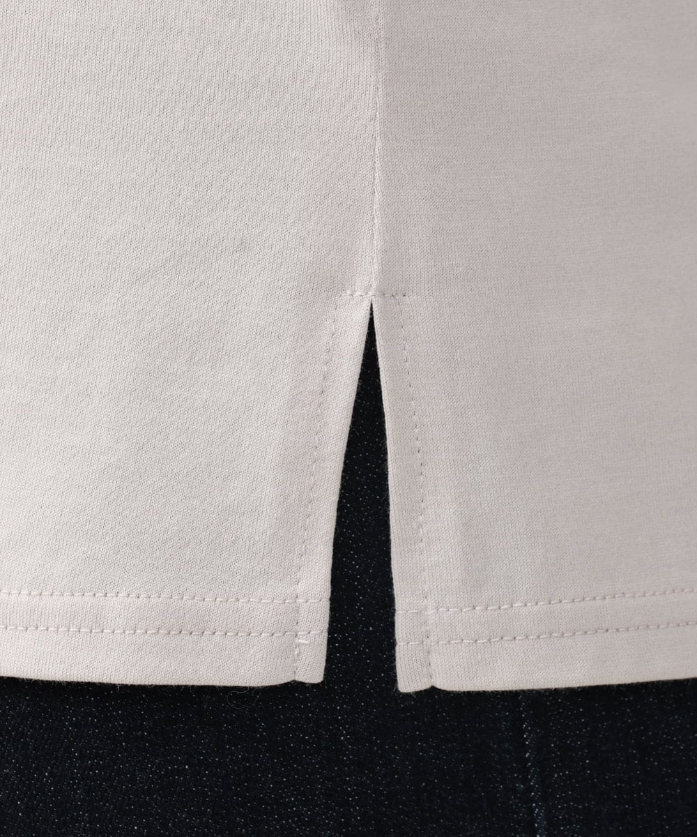 OLKAA28059 eur3(エウルキューブ) 【大きいサイズ】コットンロゴ長袖Tシャツ グレージュ(89)